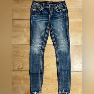 Miss Me Dark Blue Skinny Jeans